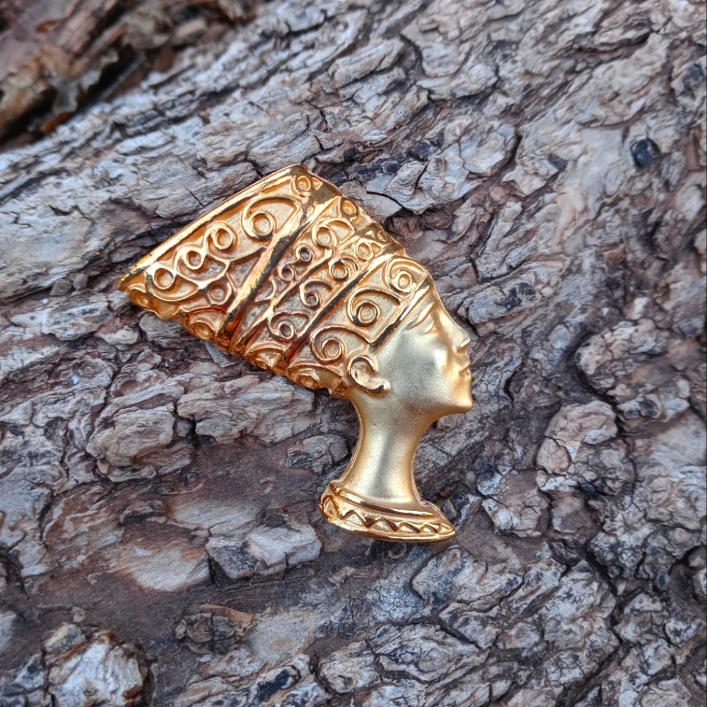 👑 Queen Egyptian 🐍 Egypt ☀ Brooch Pin ⭐